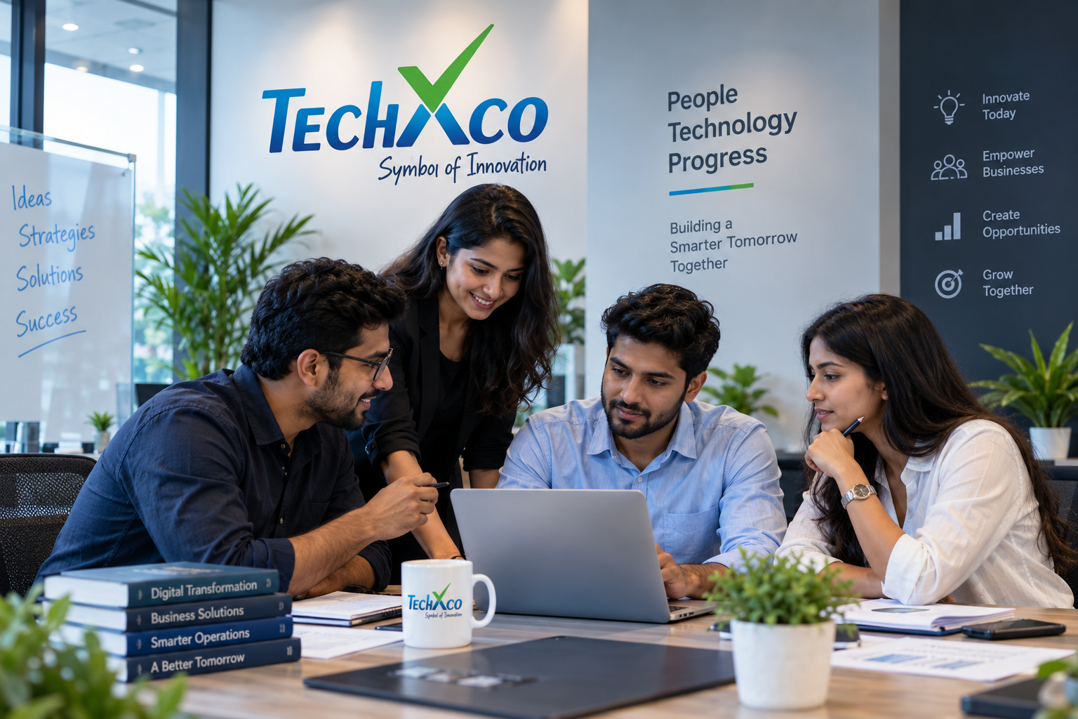 TechXCo team working together on technology solutions